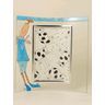 Hand-painted portrait glass photo frame 